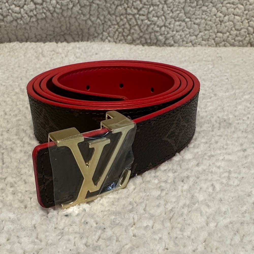 Fashion Inspired Red and Brown Designer Belt